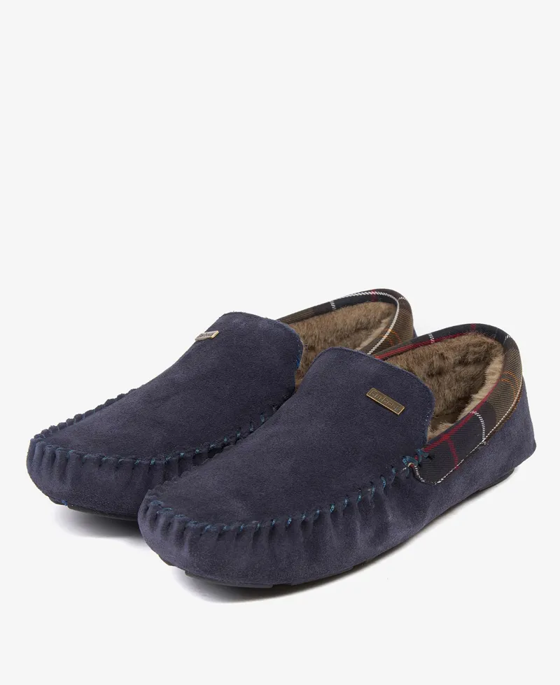 Barbour Monty Slipper Navy-1